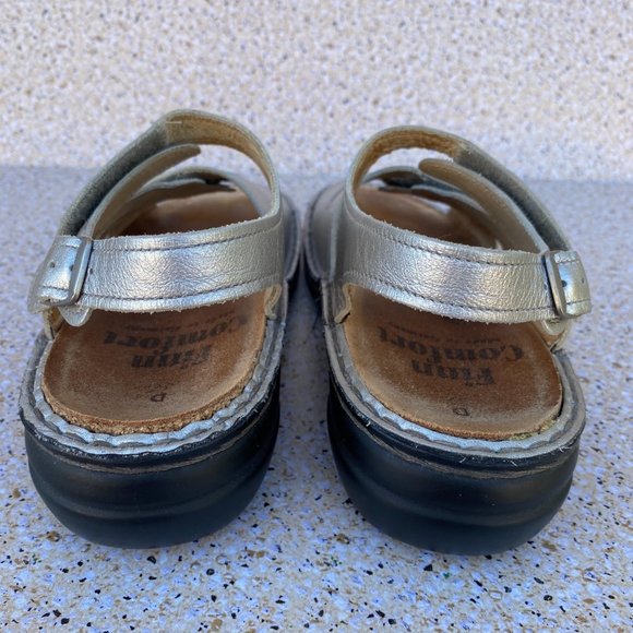 FINN COMFORT Strap Sandals Sling Back Leather Comfort Size 37 - Picture 8 of 16